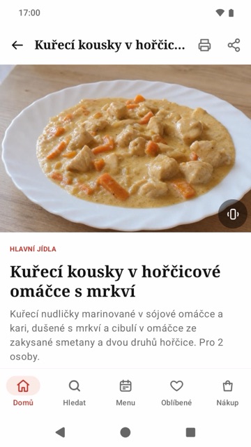 Recept s fotkou, časem a náročností
